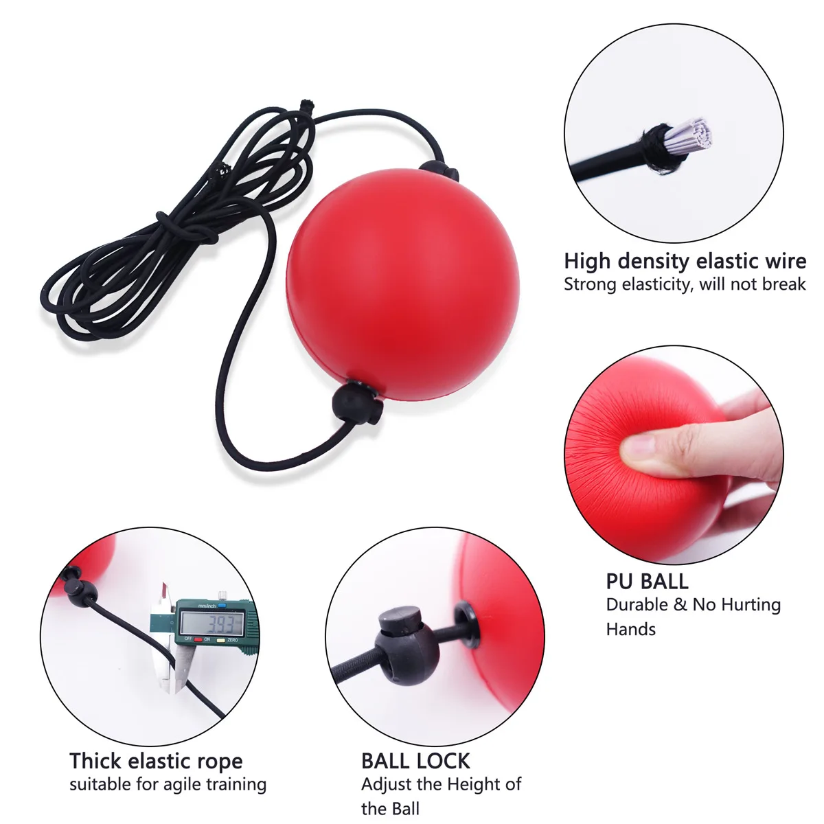 Boxing Reflex Ball PU Quick Punching Ball For Training Boxing Muay Thai MMA Fitness Speed Slimming Workout Home Gym Equipment boxing speed ball boxing reaction ball