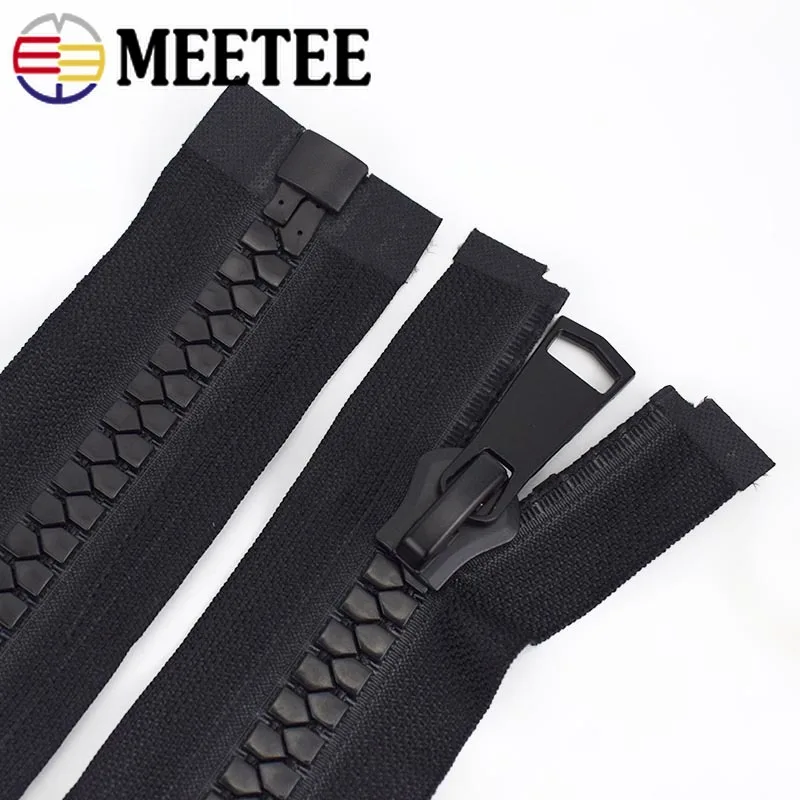Meetee 15# открытого типа застежки-молнии смолаы 70/80/90/100 см пуховая куртка-пальто застежки-молнии для шитья DIY аксессуары для одежды