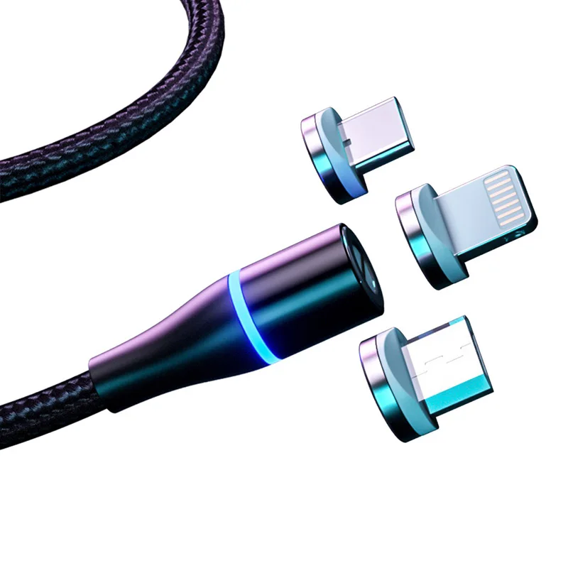 Магнитный Micro USB кабель TEAEGG 3A Micro/type C для зарядного устройства iphone usb быстрой