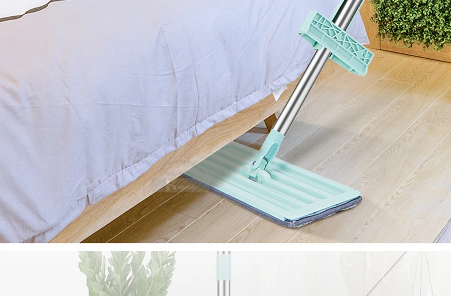 Konco-Magic Squeeze Mop Plano, Mão Livre, Lavando