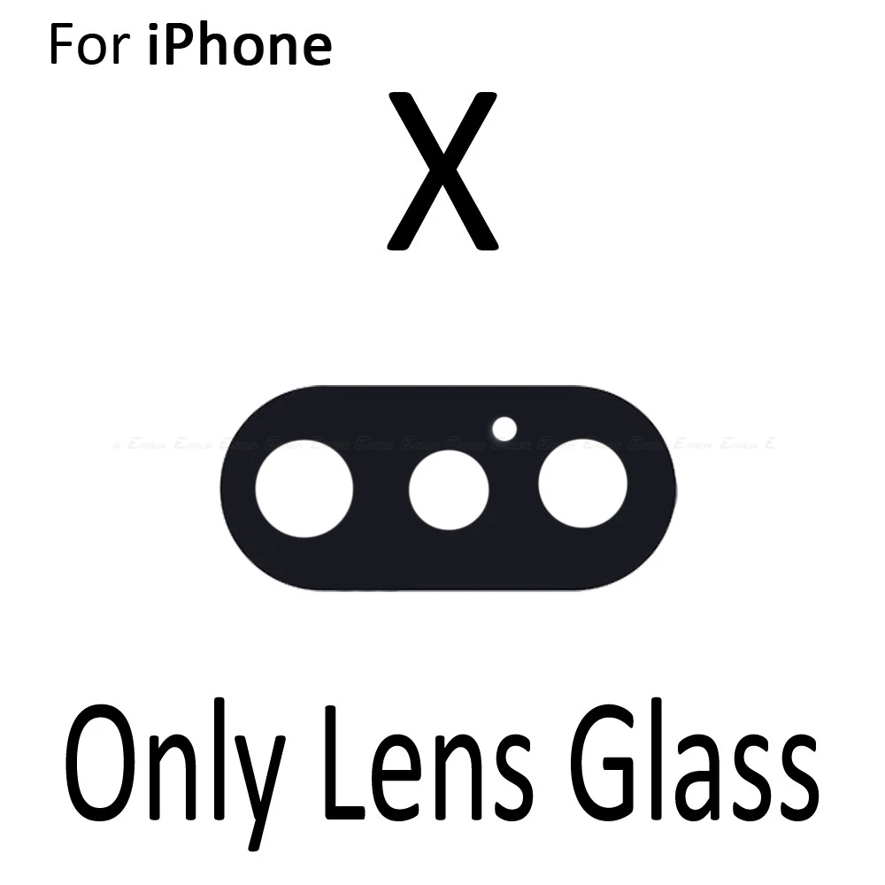 Новое заднее стекло объектива камеры кольцо Крышка для iPhone X 7 8 плюс с рамкой держатель запасные части