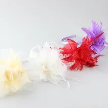 Южная Корея, Детские аксессуары для волос, корейский стиль, ручная работа, шифон, большой цветок, резинки для волос, заколки для девочек, заколка для волос, головной убор