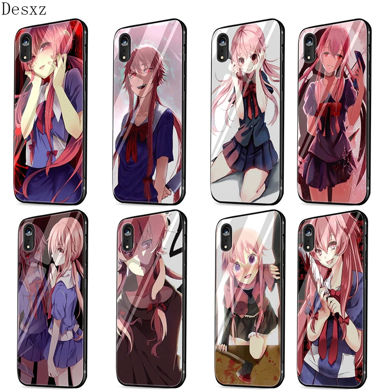 Чехол из ТПУ стекла для iPhone 5 5S SE 6 6S 7 8 Plus iPhone 11 Pro XR X XS максимальный Чехол аниме Mirai Nikki дневник будущего клиента