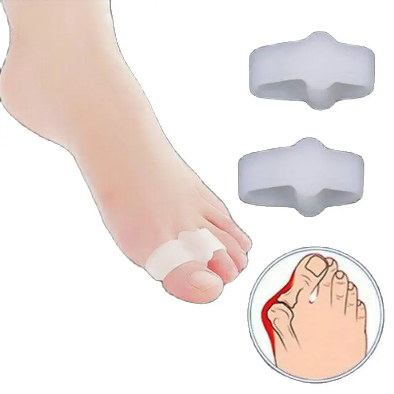 2/4 пар аксессуаров силиконовые гелевые детали для пальцев ног корректор бурсита