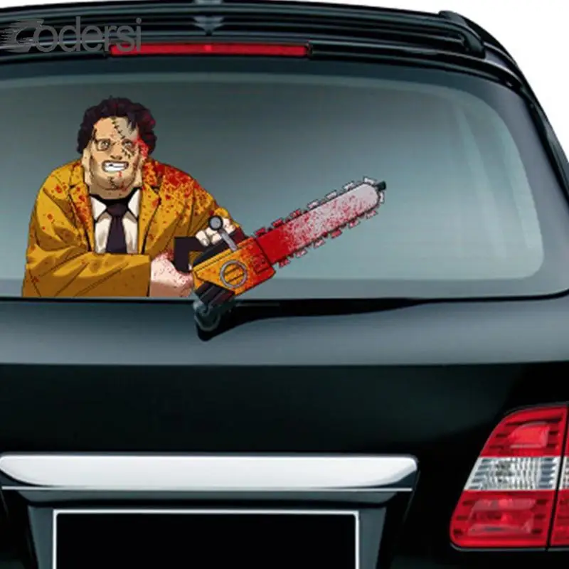 

Halloween Day Horror Scary Car Rear Window Wiper Sticker Waving Wiper Decals For Car Styling Rear Windshield Wiper Car Stickers