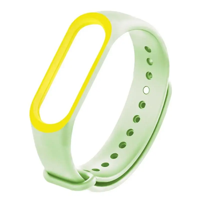 Светящийся силиконовый мягкий ремешок для Mi Band 5 универсальный светящийся замены