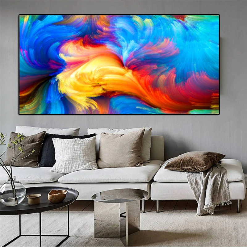 

Modern Wall Art Canvas Painting Abstract Clouds Watercolor Posters and Prints Wall Pictures for Living Room Cuadros Home Decor