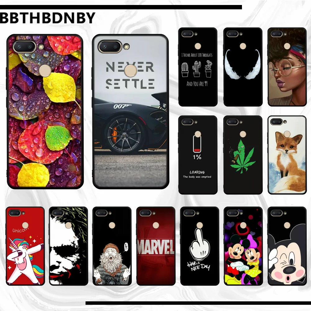 

For Redmi 6 Phone Case For Redmi 6 Soft Shell For Redmi 6 bumper paiting Protective cases For Redmi 6 case Bag