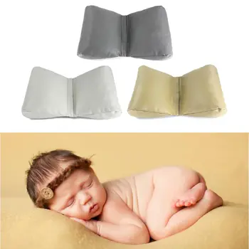 

PU Leather Newborn Photography Props Cycle Wedge Shaped Pillow Baby Photo Prop Backdrop Basket Stuffer 0-12 Months