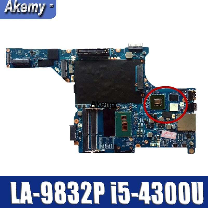

FOR DELL Latitude E5440 Laptop Motherboard WITH I5-4300U CPU CN-08XGRY 08XGRY 8XGRY VAW30 LA-9832P DDR3L Test ok