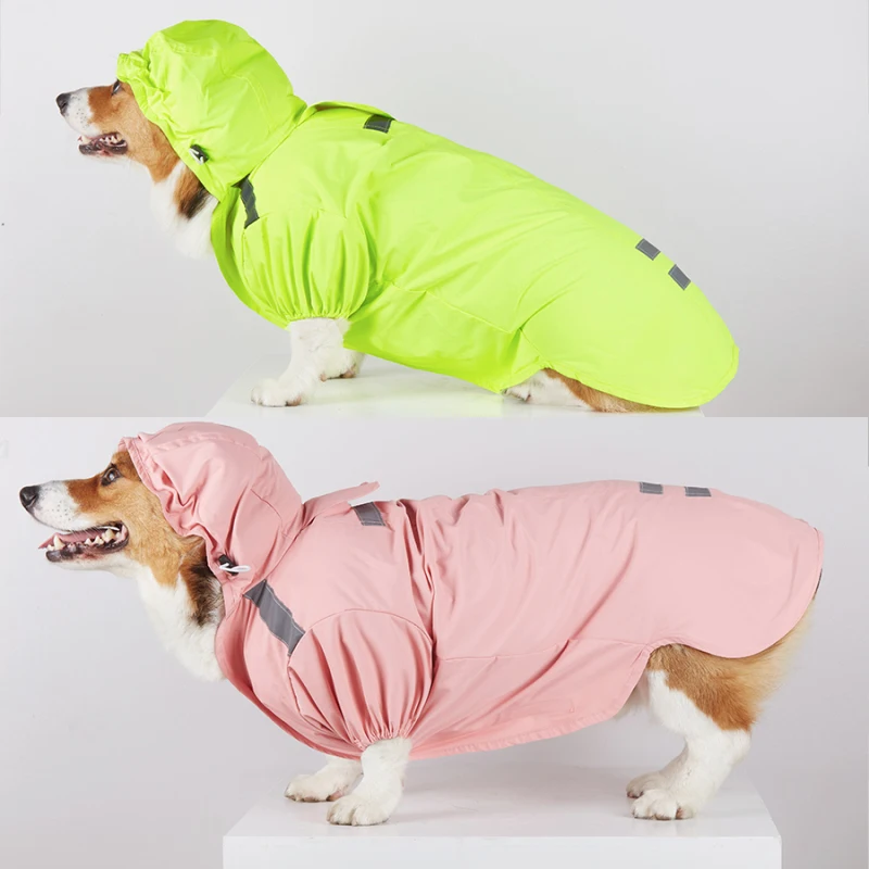 Вельш-корги, дождевик, светоотражающая водонепроницаемая одежда для собак, дождевик, одежда корги, одежда для домашних животных, одежда для собак, пальто