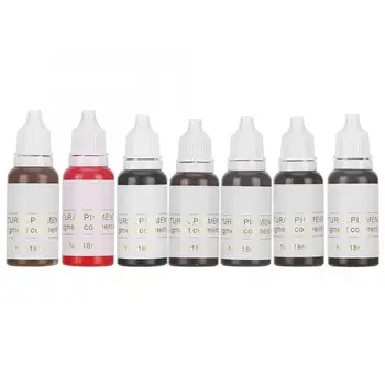 

Permanent Makeup Pigments Professional Eyebrow Tattoo Ink Microblading Long Lasting Lip Tattoo Pigment 18ml Permanent Makeup