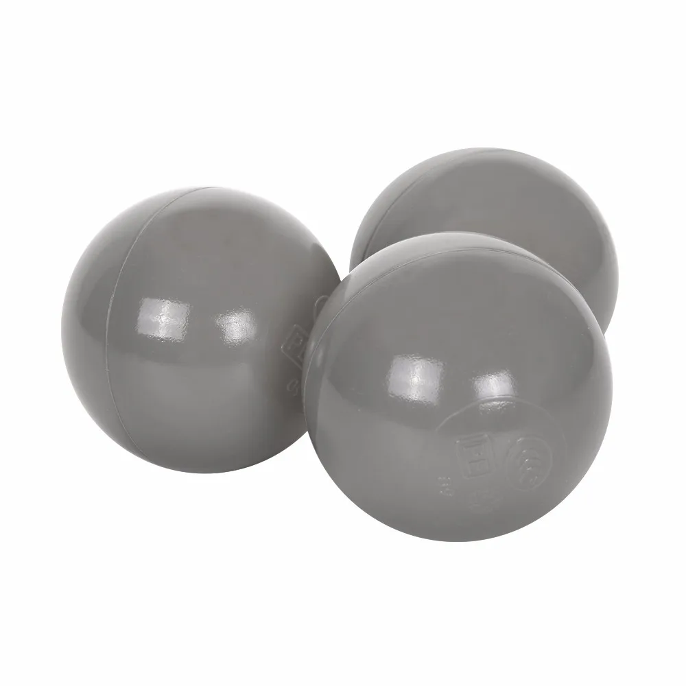 HOT Ocean Ball Pool 50Pcs 7CM Baby Safe PE Anti Stress For Pit Fashion Black Grey White Inflatable Balls Sport Game Toy - Цвет: 50pcs grey