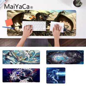 

MaiYaCa High Quality Cartoon Dragon Unique Desktop Pad Game Mousepad Large Lockedge Mouse pad PC Computer mat