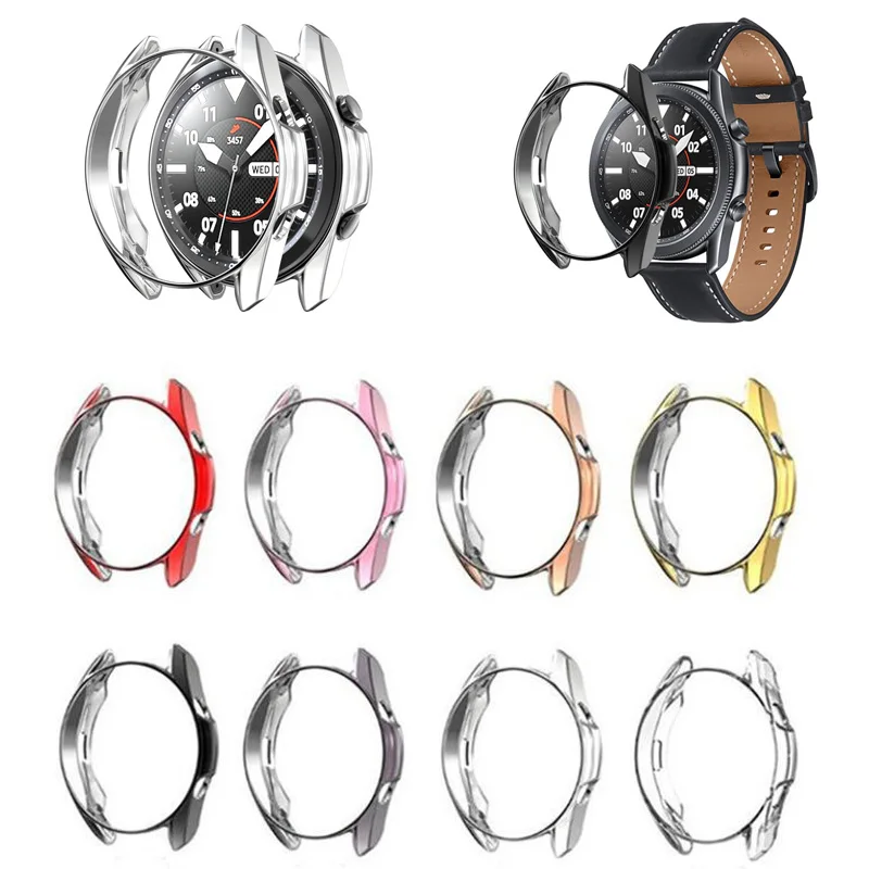 Мягкий защитный чехол из ТПУ для экрана с рамкой полным краем Samsung Watch 3 Galaxy 41 мм/45