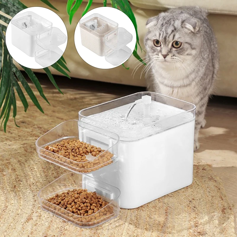 Automatic Cat Dog Water Fountain Smart Pet Drinking Bowl With Infrared Motion Sensor Pet Water Dispenser Feeder With Lighting