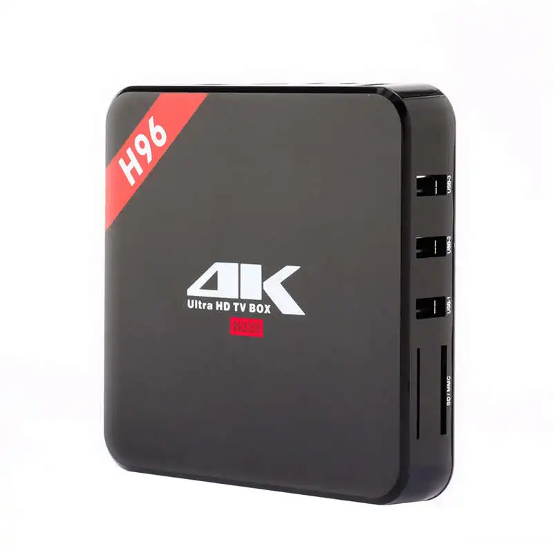 H96 Rk3229 Android 7,1 четырехъядерный Смарт ТВ коробка 1 Гб+ 8 Гб Поддержка Wifi 100 м Lan Bluetooth 4,0 4K медиаплеер телеприставка