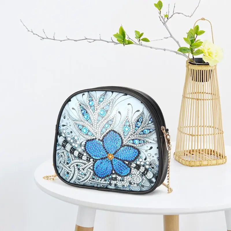 New Arrival 5D DIY Diamond Painting Butterfly Leather Crossbody Chain Bags Embroidery Bag Wallet Pouch | Дом и сад
