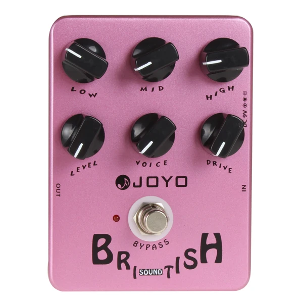 Joyo JF-16 Marshall-amp-имитирующая педаль для гитары с британскими звуковыми эффектами и 6 ручками