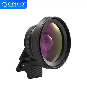 

ORICO Universal Mobile Phone Lens 2 in 1 0.6X/0.45X Wide Angle Lens with Clip 37mm Thread 12.5X/15X Macro HD Mobile Phone Lens