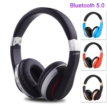 Auriculares inalámbricos por encima de la oreja MH7, con Bluetooth 5,0, cancelación de ruido, auricular plegable estéreo para videojuegos