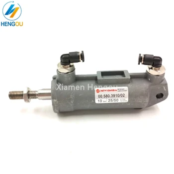 

1 Piece Heidelberg Pneumatic Cylinder D25 H50 with Rubber Head 00.580.3910 SM74 PM74 CD74 water roller cylinder