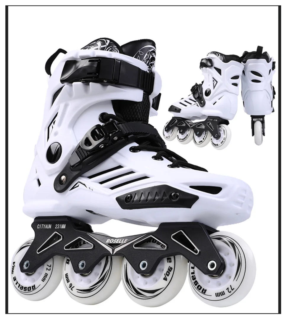 RS6 роликовые коньки профессиональные слалом для взрослых роликовых коньках обувь раздвижные Skate Patins размеры: 35–46 хорошо, как SEBA кроссовки