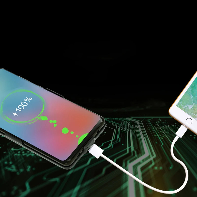6800 мАч чехол для зарядного устройства для samsung Galaxy Note 10 Plus, портативная большая емкость, быстрая зарядка, Дополнительный внешний аккумулятор с зажимом