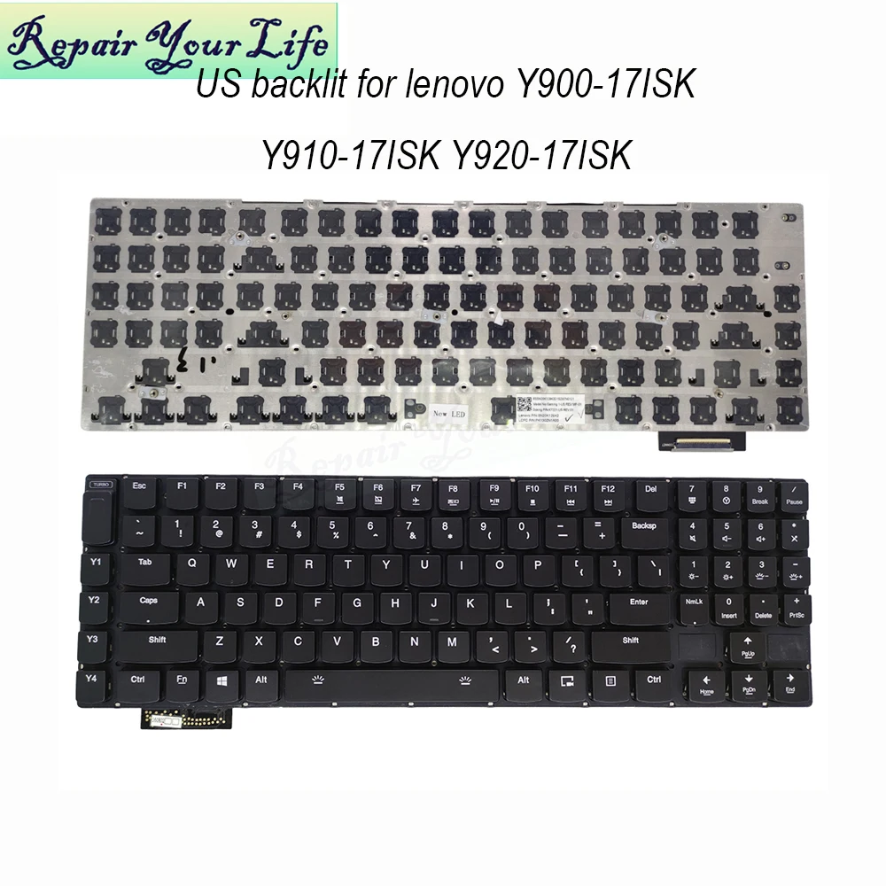 

Y900 RGB US backlight keyboard for Lenovo Ideapad Y900-17ISK Y910-17ISK Y920-17IK K7221-US laptop Gaming Color Backlit keyboards