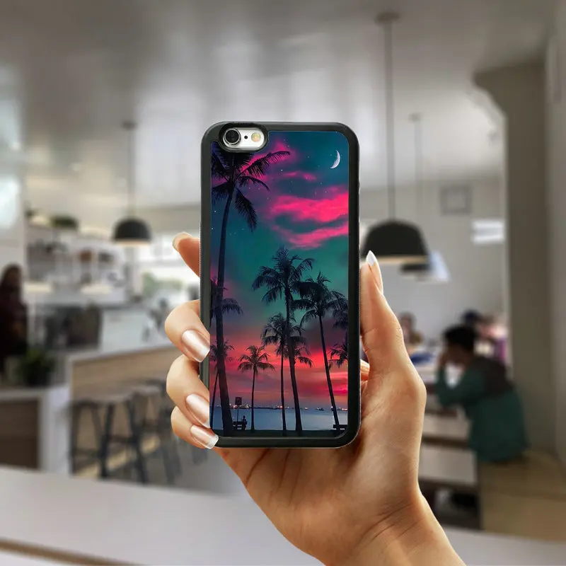 Picture 5 Жесткий ПК чехол для iphone 8 7 6 6S Plus X XR XS Max 5s 5 SE 4 4s Супермен чехол для сотового телефона Стрекоза на полной луне парк - Цвет: Picture 5