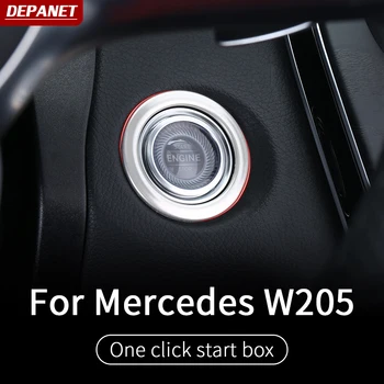 

One-click start frame trim For Mercedes w205 amg coupe / interior trim c63 mercedes c class accessories w205 Mercedes amg coupe