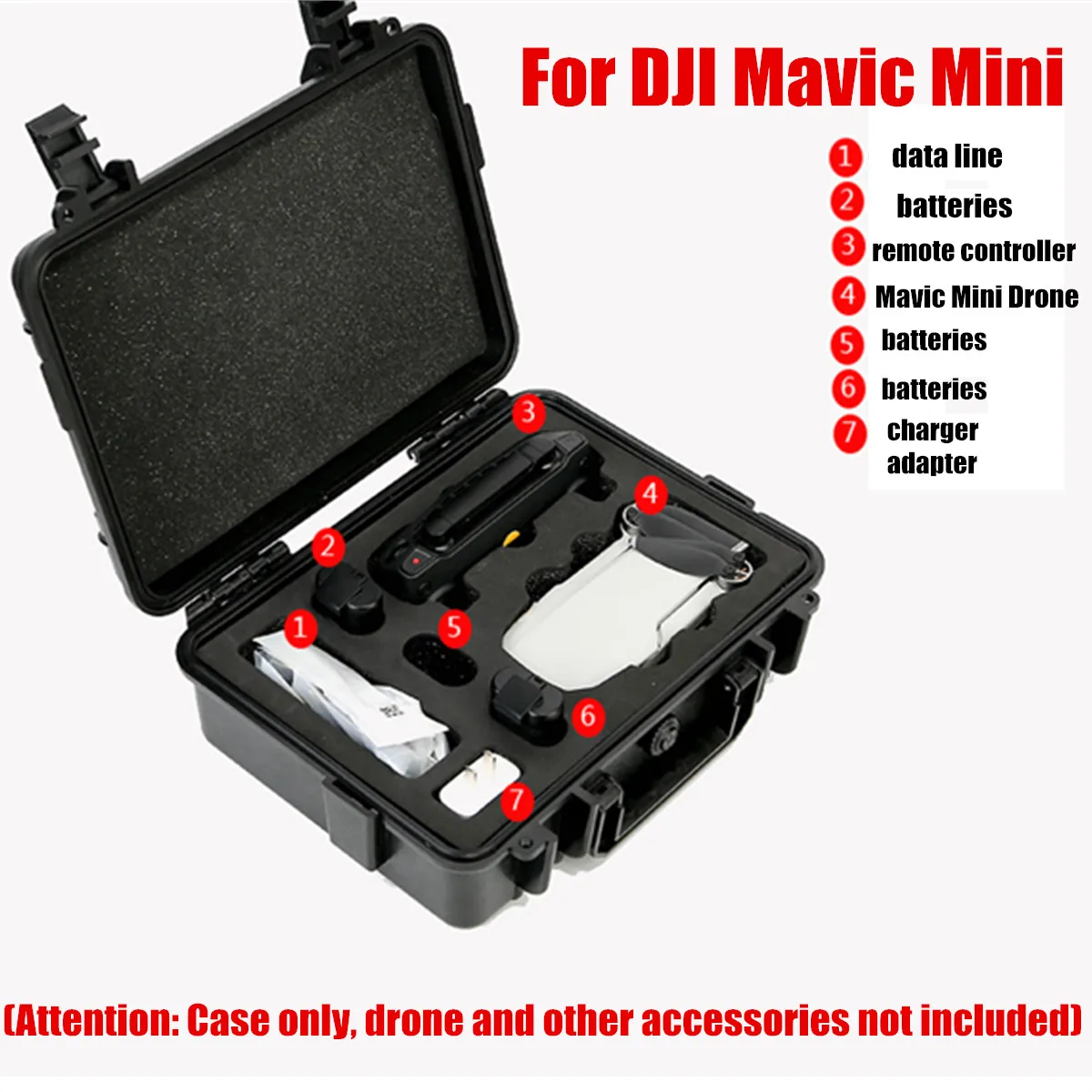 Для DJI Mavic мини Дрон и запчасти аксессуары портативный жесткий чехол для переноски сумка для хранения Анти-шок Водонепроницаемый Жесткий Дрон коробка