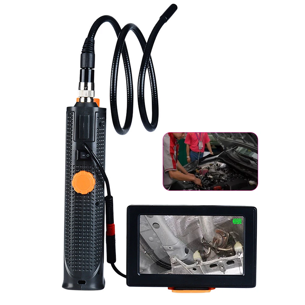 8,5 мм Промышленный контроль 4," монитор видео осмотр бороскоп Гибкая камера эндоскоп инструмент для ремонта автомобиля водонепроницаемый цифровой