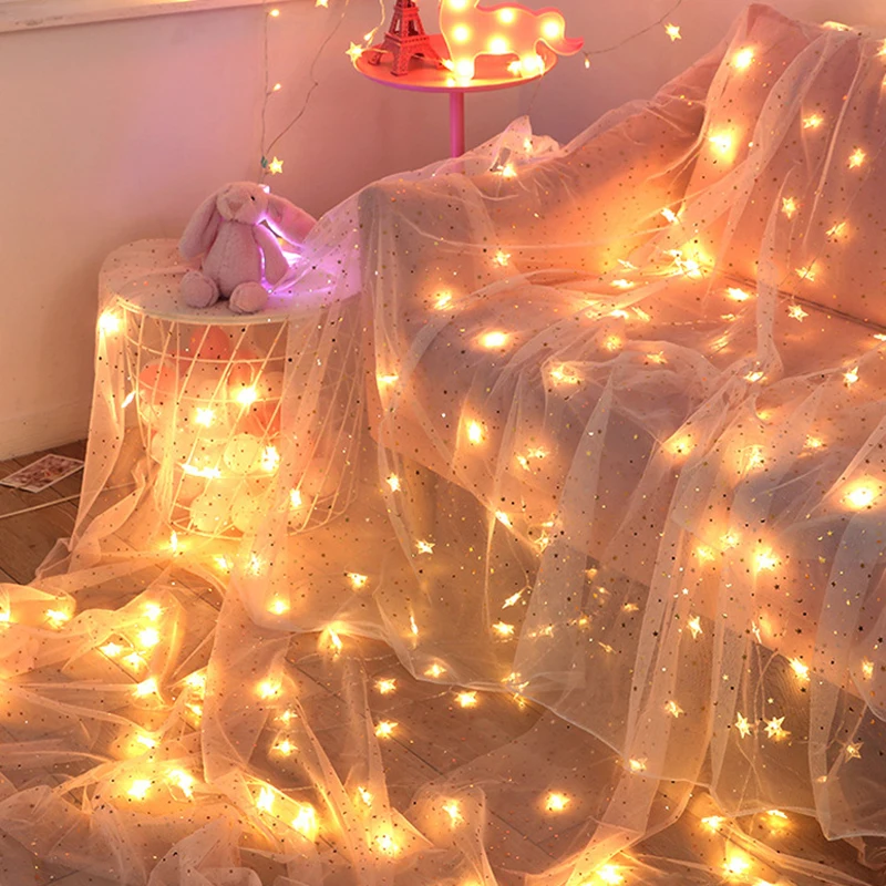 

10M 100LED Twinkle Star String Lights Fairy Christmas Garlands Outdoor Decoration LED Christmas Light Wedding Party Holiday Deco