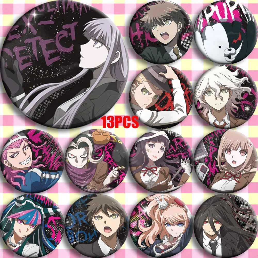 

Japan Anime Danganronpa: Trigger Happy Havoc Cosplay Party Bedge Cartoon Collect Badges For Bags Hats Clothes Brooch Pins Gifts