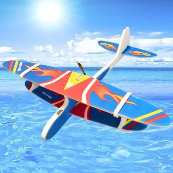 

Hand-Throwing USB Rechargeable Foam Electric Glider Airplane Plane Aircraft Model Educational Toy for Children Kids Outdoor Play