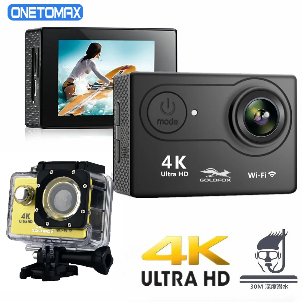 H9 H9R Экшн-камера Ultra HD 4K 25 кадров в секунду 1080P 60 Wi-Fi 2.0 ЖК-дисплей 170 широкий угол
