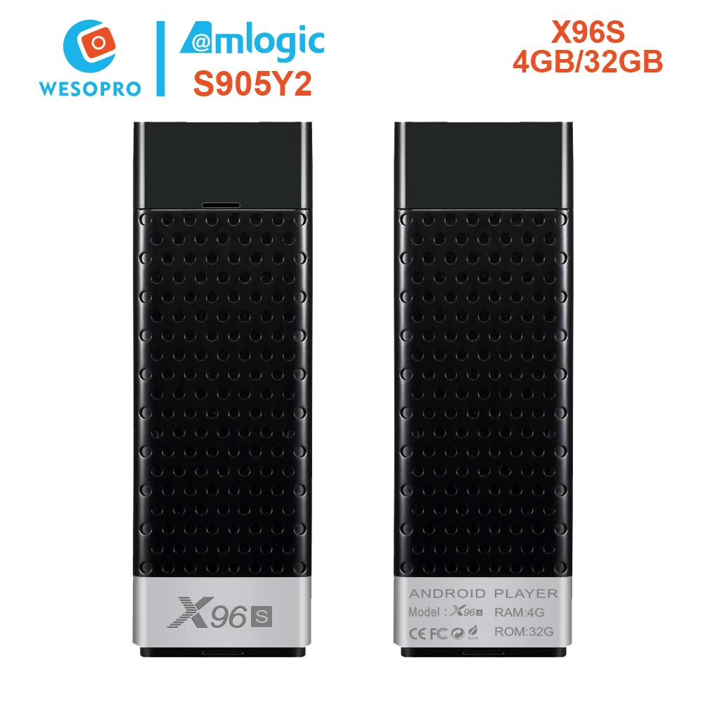 Смарт-ТВ палка для Android 9 0 ТВ коробка X96S Amlogic S905Y2 DDR3 4 Гб оперативной памяти 32