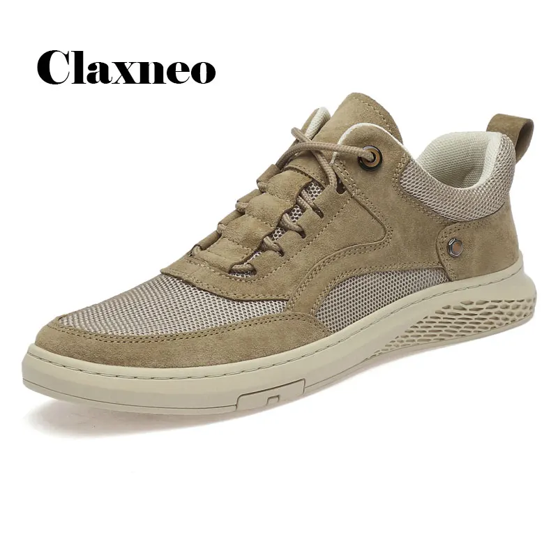 

Man Shoes Fashion 2020 Summer Autumn Men's Leisure Shoe Casual Suede leather Sneakers Breathable Male Walking Footwear Khaki