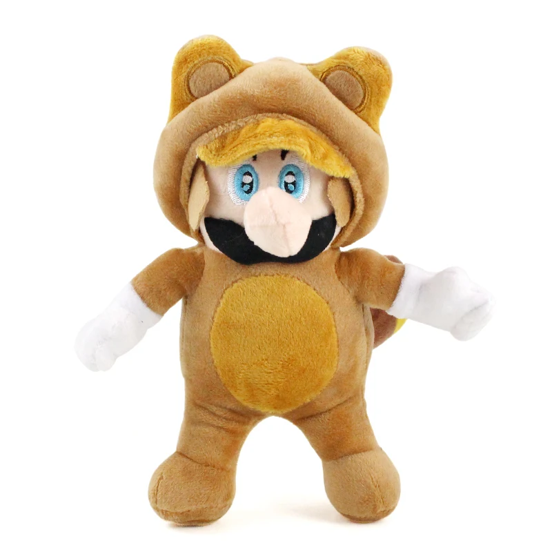 Супер Марио Луиджи Енот плюшевые игрушки Super Mario Bros Марио brother мягкие куклы для детей подарок