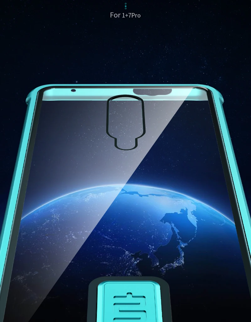 Роскошный металлический чехол из закаленного стекла для Oneplus 7 Pro HD прозрачный чехол безрамный чехол для телефона для Oneplus 7 One Plus 7 Seven чехол