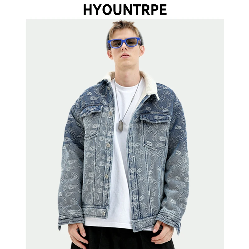 Best Price В Стиле Хип-хоп и Джинсовые куртки Новые Повседневное с плотным ворсом и овечья шерсть Теплый уличная вышивка Джинсовое Пальто Harajuku Свободн... Best Price В Стиле Хип-хоп и Джинсовые куртки Новые Повседневное с плотным ворсом и овечья шерсть Теплый уличная вышивка Джинсовое Пальто Harajuku Свободн...