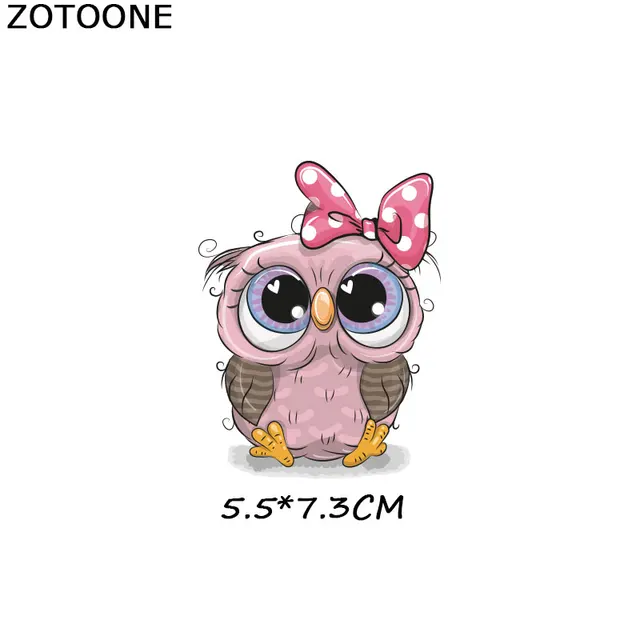 ZOTOONE Cute Cartoon Animal Patches Heat Transfer Iron on Patch for T-Shirt Children Gift DIY Clothes Stickers Heat Transfer G 1078