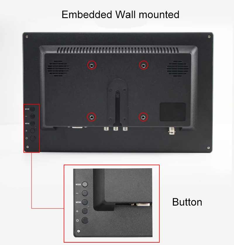 11.6 inch Portable Display LED Monitor 1366x768 HD Display Computer Monitor HDMI-Compatible VGA AV BNC TV for PS4 XBOX Switch