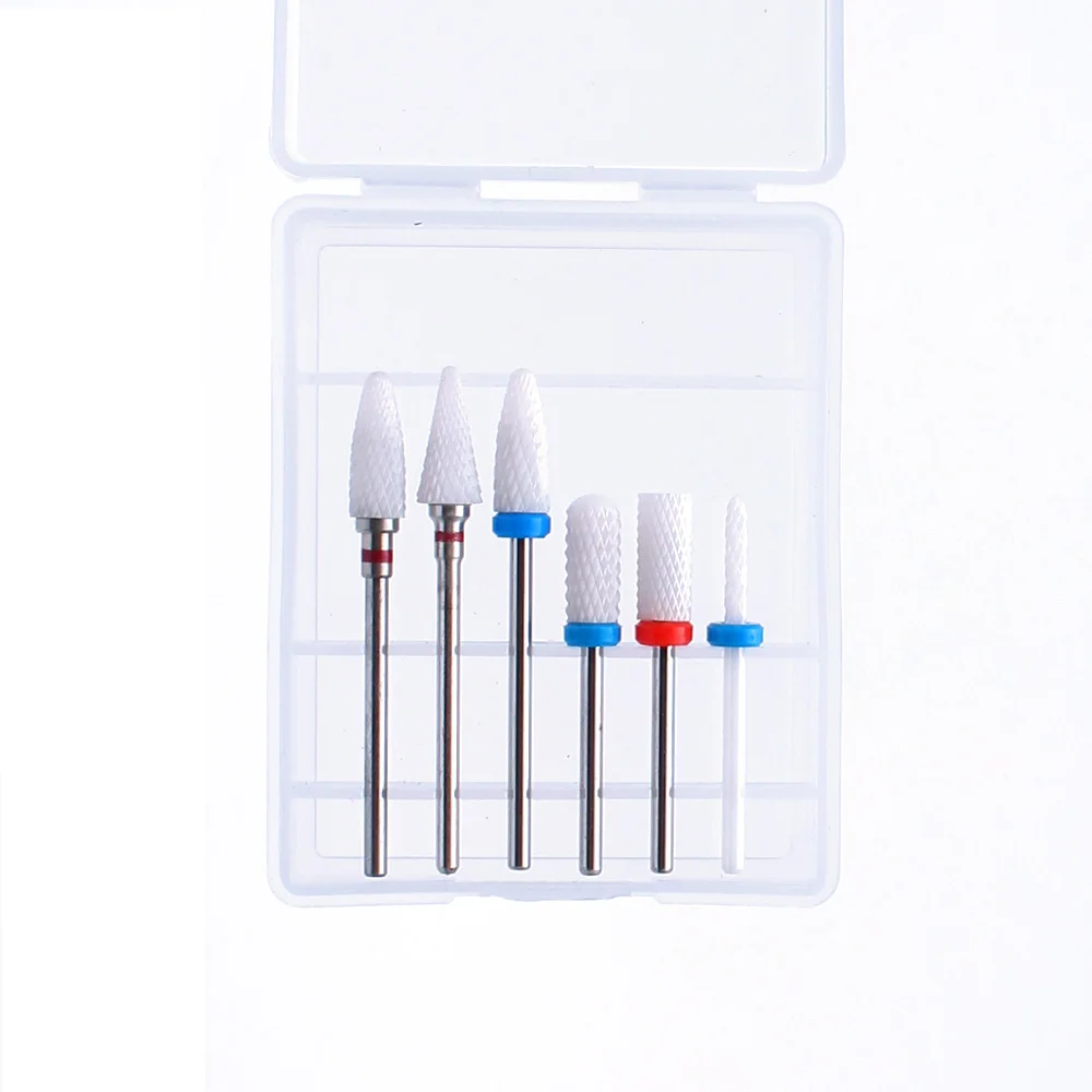 Cortador de Fresa Arquivo do Prego Cuidados com os Pés Prego Broca Conjunto Rebarbas Giratórias Bits Elétrica Remover Gel Unha Polonês Manicure Equipamentos Diy 10 High Quality Beleza e saúde