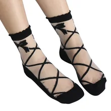 Femme kawaii miniso Рождество chaussette тонкие прозрачные стеклянные шелковые носки для лета для женщин harajuku meias e girl calcetines