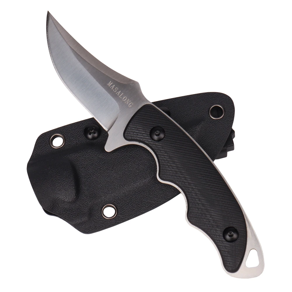 MASALONG Kni230 Fixed Blade Knife With Kydex Sheath for Self Defense Camping EDC Hunting Full Tang Design | Инструменты