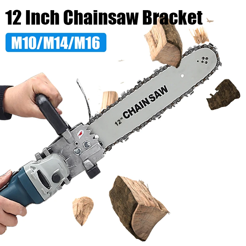 

Adjustable Universal M10/M14/M16 Electric Chainsaw Bracket Fits 100 125 150 Electric Angle Grinder Woodworking Power Tool Set