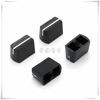 

10 Piece Mixer push key cap 17 * 10 * 11 plastic fader cap console volume adjustment push rod cap aperture 4MM