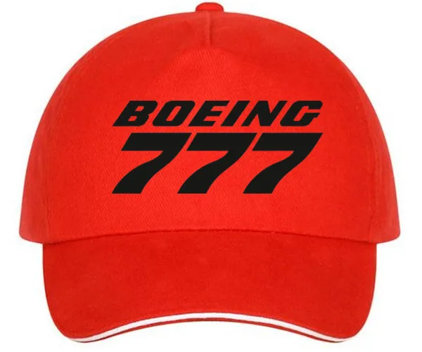 XQXON-Boeing 777 Высококачественная Мужская и Женская бейсбольная шляпа Повседневная модная унисекс бейсболка HH10 - Цвет: red